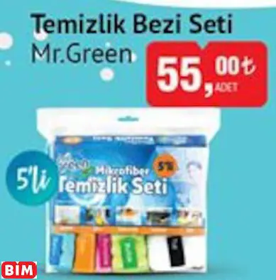 MR.GREEN TEMİZLİK BEZİ SETİ MR.GREEN TEMİZLİK BEZİ SETİ